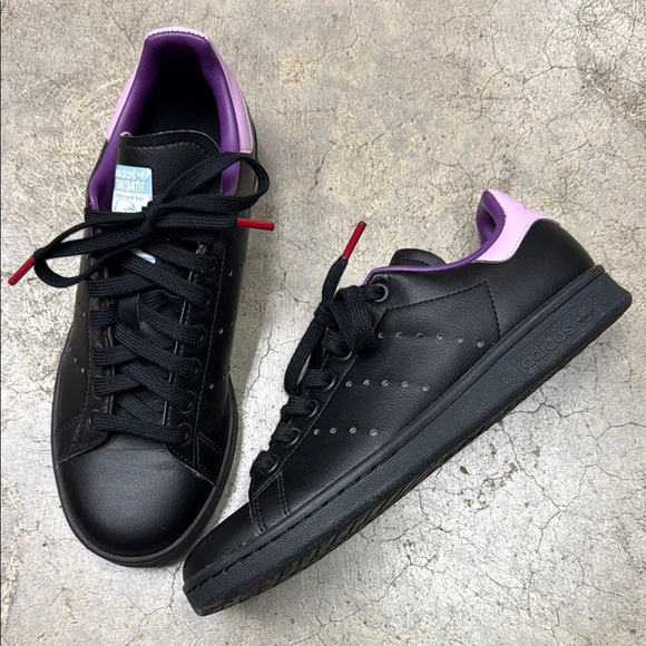 adidas | Shoes | Adidas Black And Purple Sneakers With Classic Design |  Poshmark